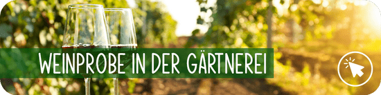 Weinprobe in der Gärtnerei