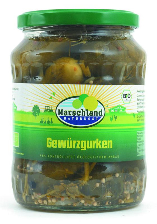 Produktfoto zu Gewürzgurken Marschland