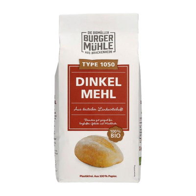 Produktfoto zu Dinkelmehl 1050 Burgermühle