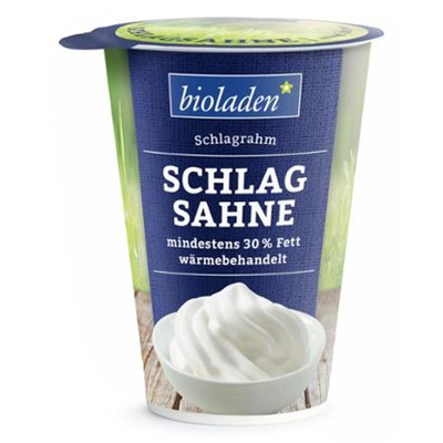 Produktfoto zu Schlagsahne 32% bioladen 200g Becher