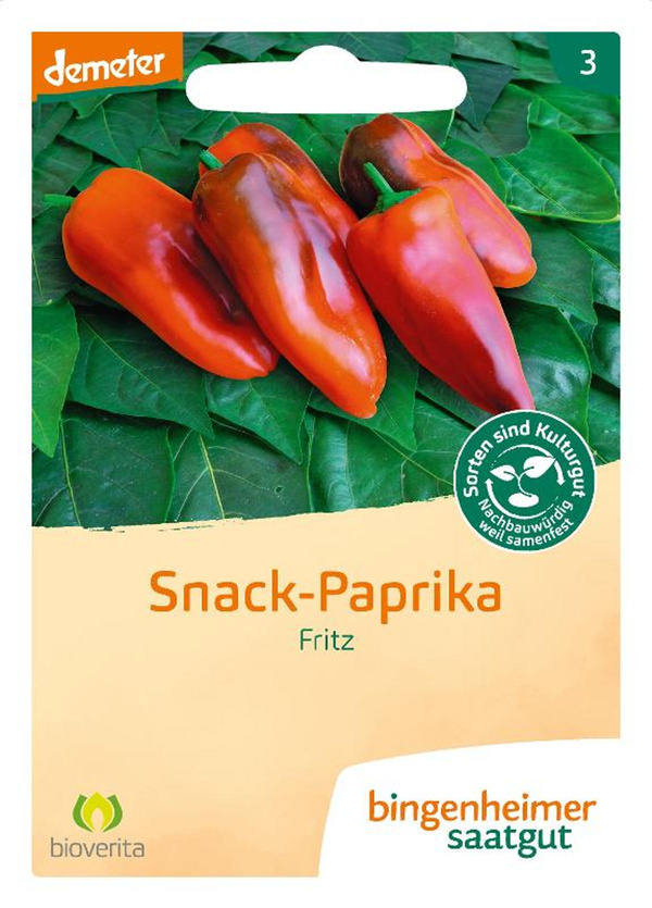 Produktfoto zu Snack Paprika Fritz Saatgut