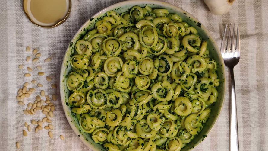 Rezeptbild für Schwarzkohl Pesto