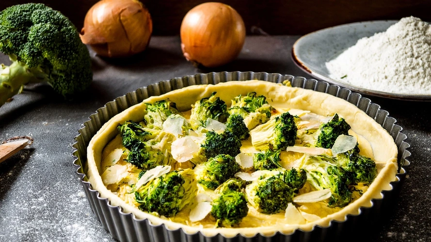 Rezeptbild für Senf-Broccoli-Quiche