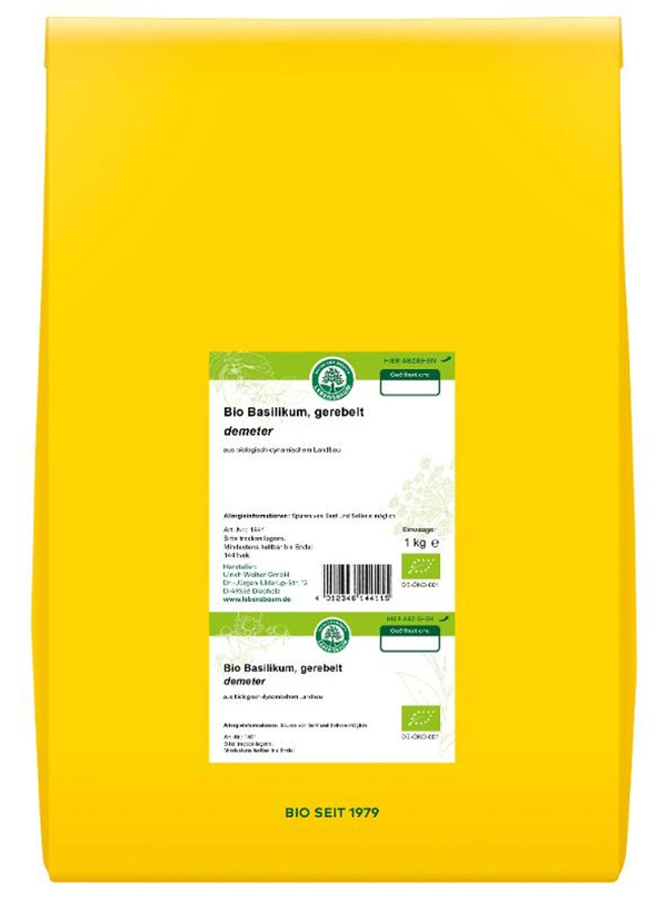 Produktfoto zu Basilikum gerebelt und getrocknet 1kg