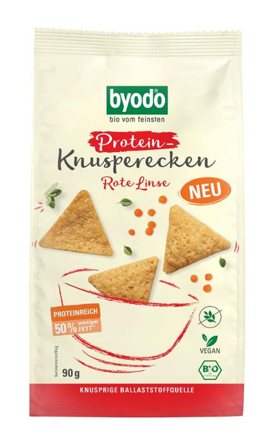 Produktfoto zu Protein Knusperecken Linse glutenfrei