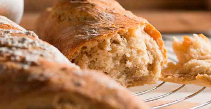 Rezeptbild für Rustikales Dinkel Baguette