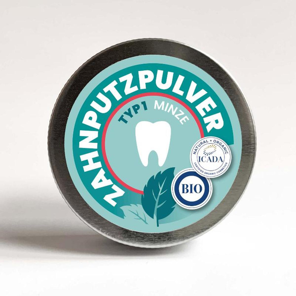 Produktfoto zu Zahnpulver Minze Typ 1