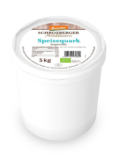 Produktfoto zu Speisequark mager 5kg