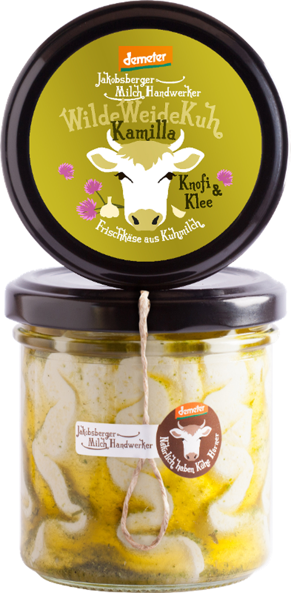Produktfoto zu Kamilla Frischkäse Kräuter_Knofi - im Glas