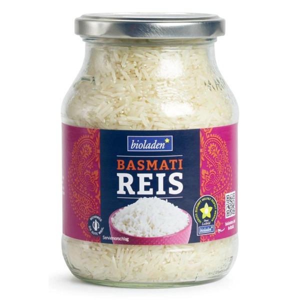 Produktfoto zu Basmati Reis im Pfandglas