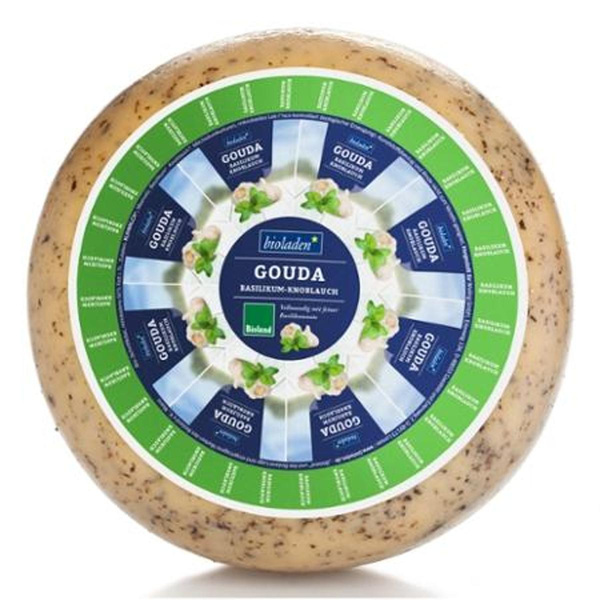 Produktfoto zu Gouda Basilikum-Knoblauch  50% Fett