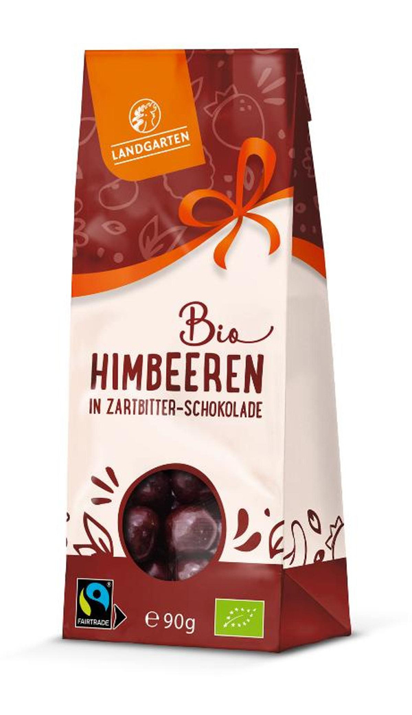 Produktfoto zu Himbeeren in Zartbitterschokolade statt 4,99€