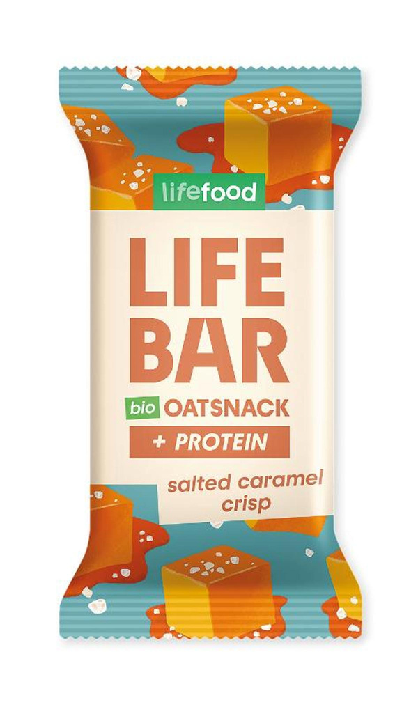 Produktfoto zu Lifebar Oat Snack Caramel Crisp Protein