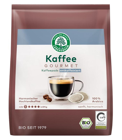 Produktfoto zu Gourmet Caffé Crema entkoffeiniert Pads