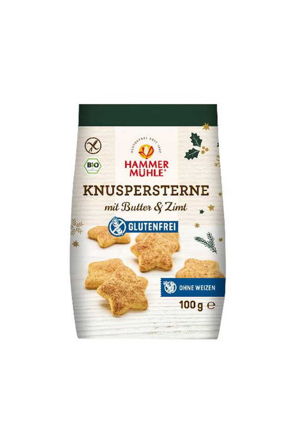 Produktfoto zu Knuspersterne mit Butter & Zimt glutenfrei