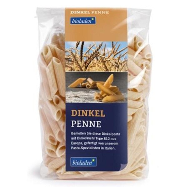 Produktfoto zu Dinkel Penne hell bioladen