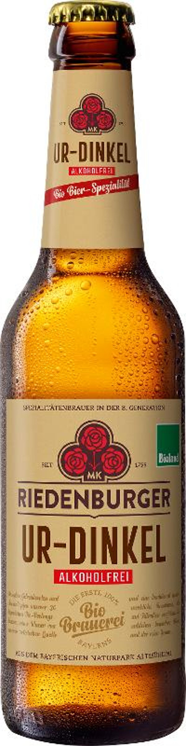 Produktfoto zu Riedenburger Dinkel alkoholfrei, 10x0,33l