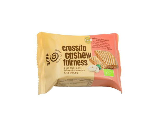 Produktfoto zu Crossita Cashewwaffelriegel fair