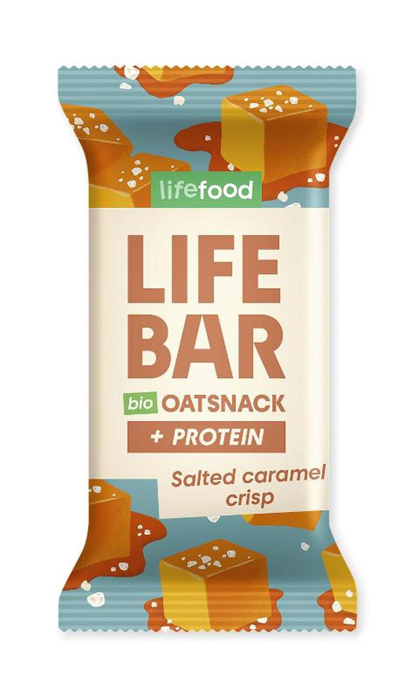 Produktfoto zu Lifebar Oat Snack Caramel Crisp Protein
