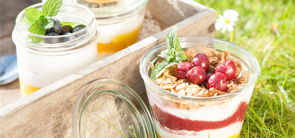 Quark mit Früchten