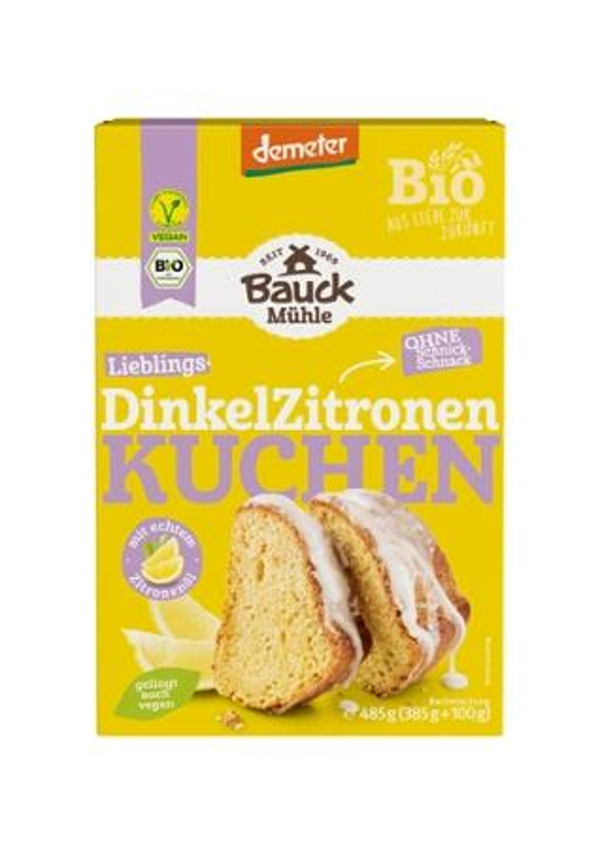 Produktfoto zu Backmischung Dinkel Zitronenkuchen