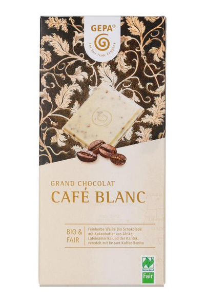 Produktfoto zu Weiße Schokolade Café Blanc