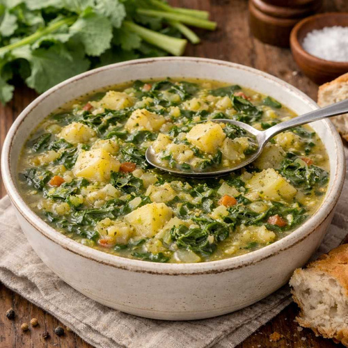 Rezeptbild für Stielmus Eintopf mit Kartoffeln