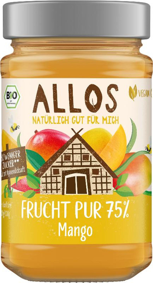 Produktfoto zu Frucht Pur Mango 6 x 250g