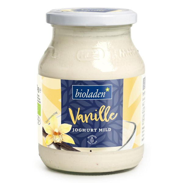 Produktfoto zu Joghurt Vanille im 500g Glas  3,5% Fett