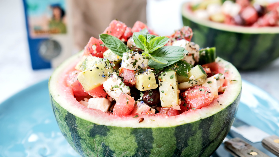 Wassermelonensalat mit Feta