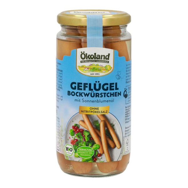 Produktfoto zu Geflügel Bockwürstchen 12x380g (6 Stück)