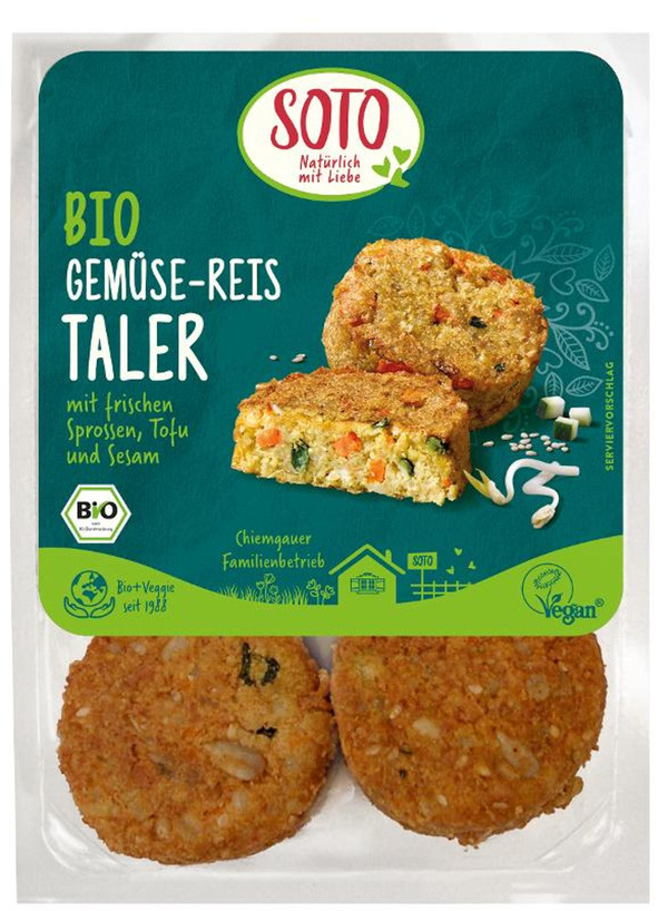 Produktfoto zu Gemüse-Reis-Taler, vegan