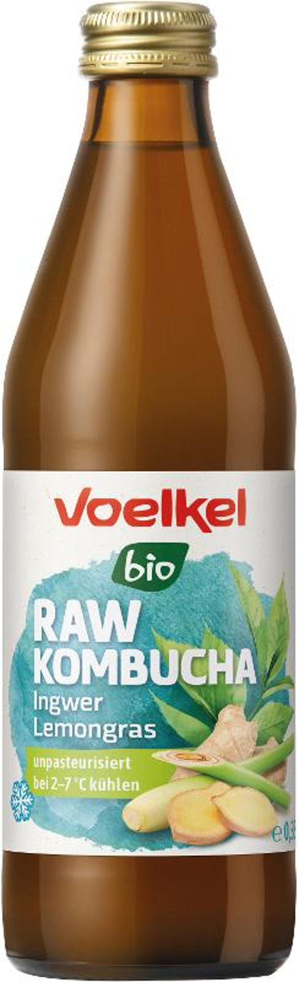 Produktfoto zu RAW Kombucha Ingwer Lemongras