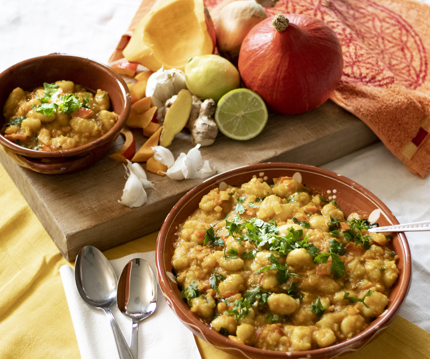 Gnocchi in Kürbissauce