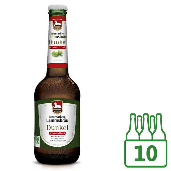 Produktfoto zu Lammsbräu Dunkel Alkoholfrei 10x0,33l