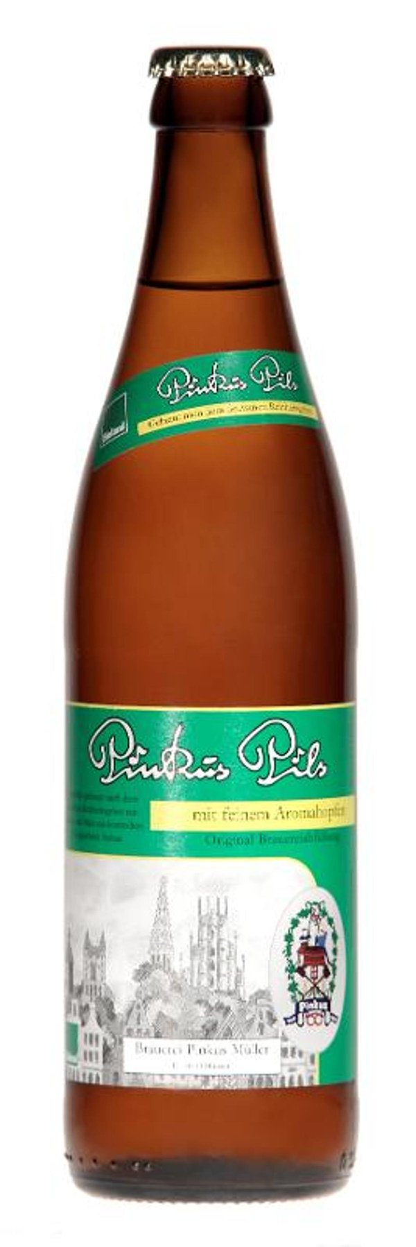 Produktfoto zu Pinkus Pils, 8 x 0,5l