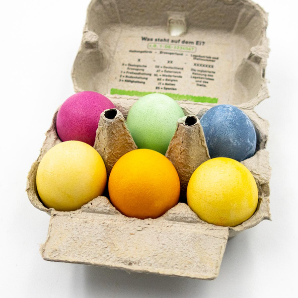 Produktfoto zu Eier BUNT, 6 Stück Größe M