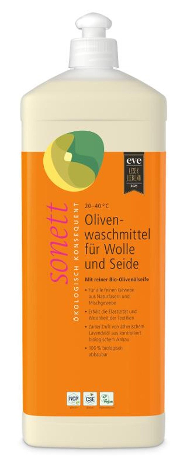 Produktfoto zu Oliven Waschmittel Wolle Seide