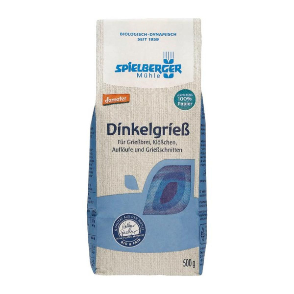 Produktfoto zu Dinkelgrieß Demeter