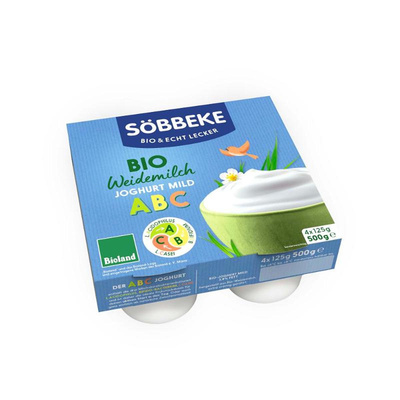 Produktfoto zu ABC Joghurt mild 4x500g (4x125g)