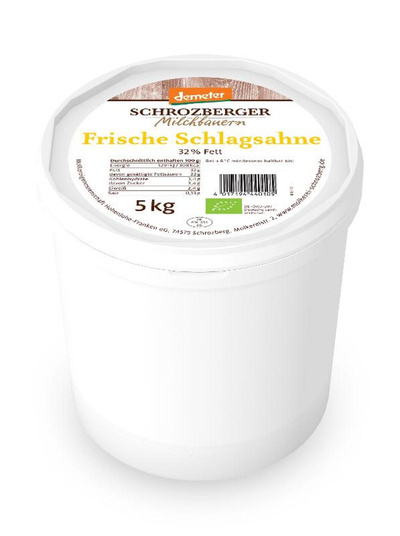 Produktfoto zu Schlagsahne 30% Fett 5 kg