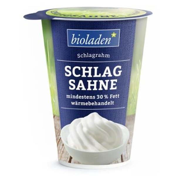 Produktfoto zu Schlagsahne 32% bioladen 200g Becher