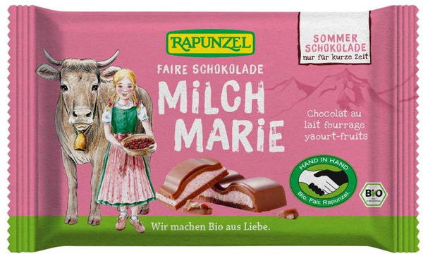 Produktfoto zu Milch Marie Schokolade mit rote Beeren-Joghurt Füllung