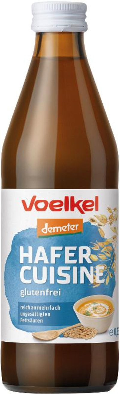 Produktfoto zu Hafer Cuisine Voelkel 0,33l Mehrwegflasche