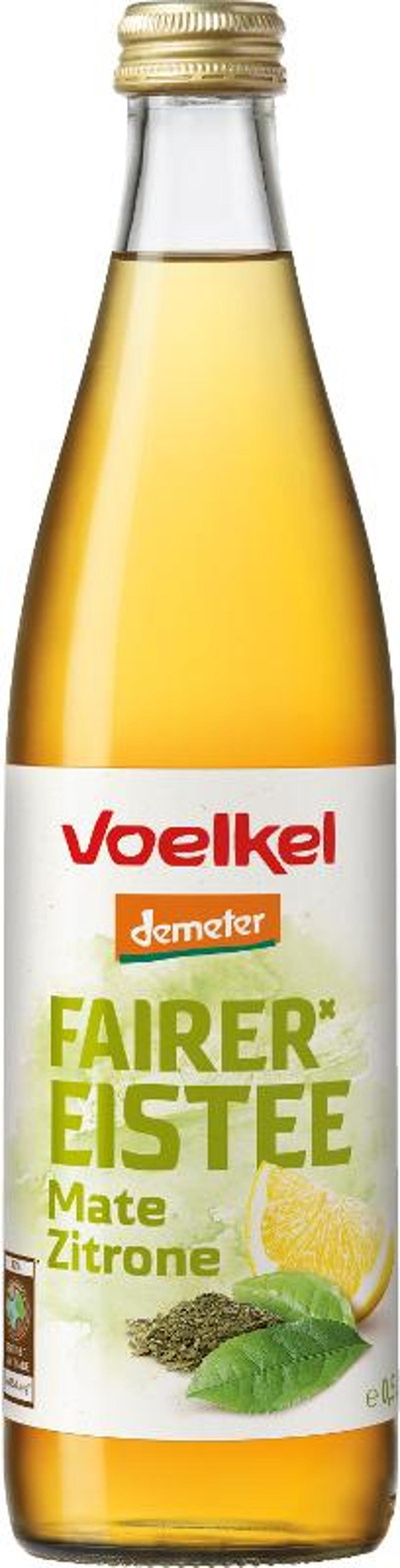 Produktfoto zu Fairer Eistee mit Mate Zitrone 10x0,5l
