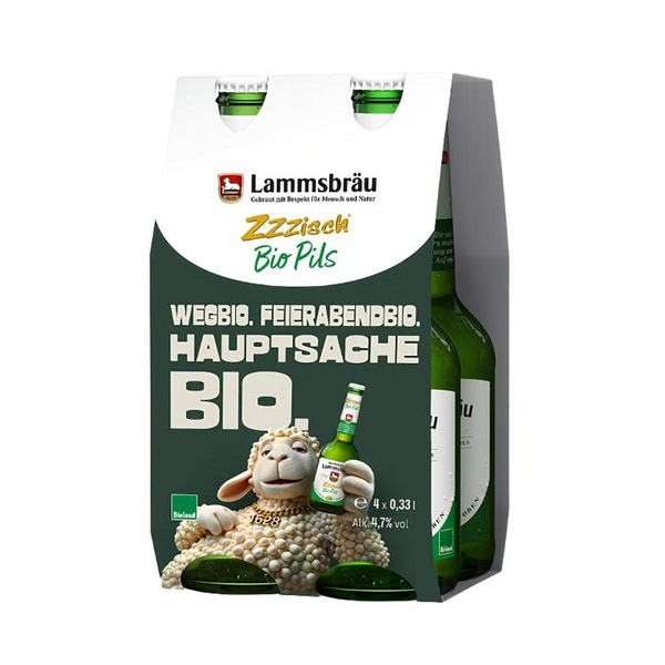 Produktfoto zu Lammsbräu Bio Pils Zzzisch 10x 0,33l