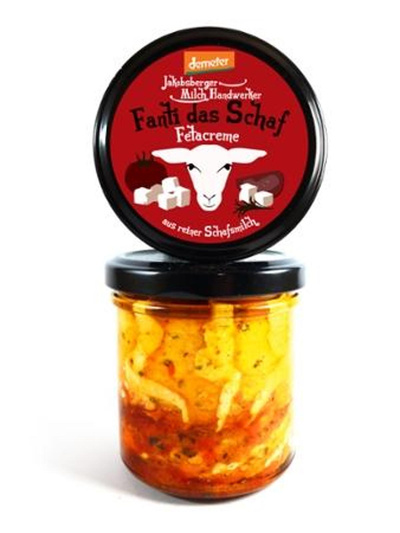 Produktfoto zu Fanti das Schaf Fetacreme mit Paprika