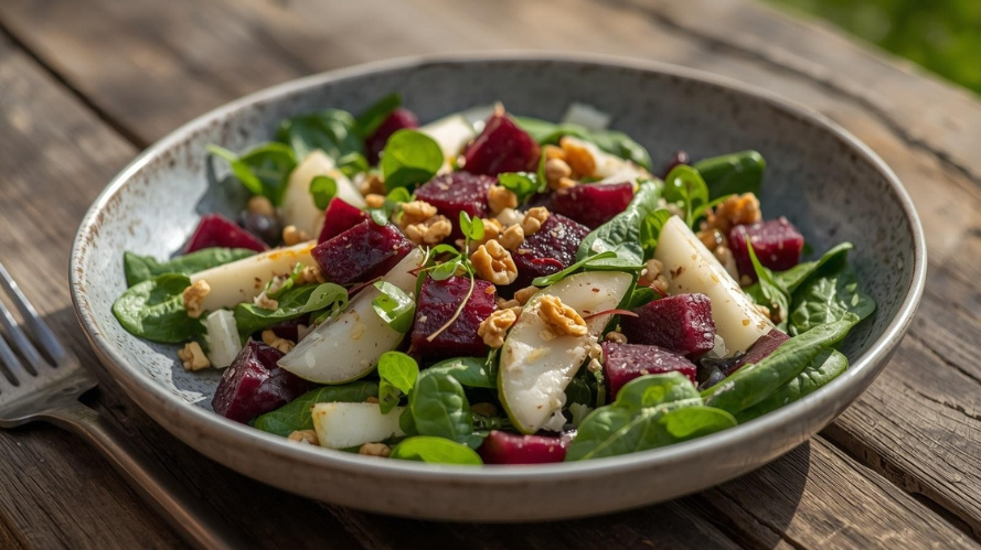 Rezeptbild für Wilder Wintersalat mit Postelein
