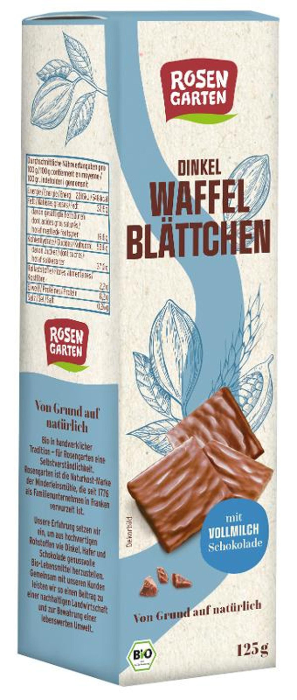 Produktfoto zu Waffelblätter Vollmilch 6x125g