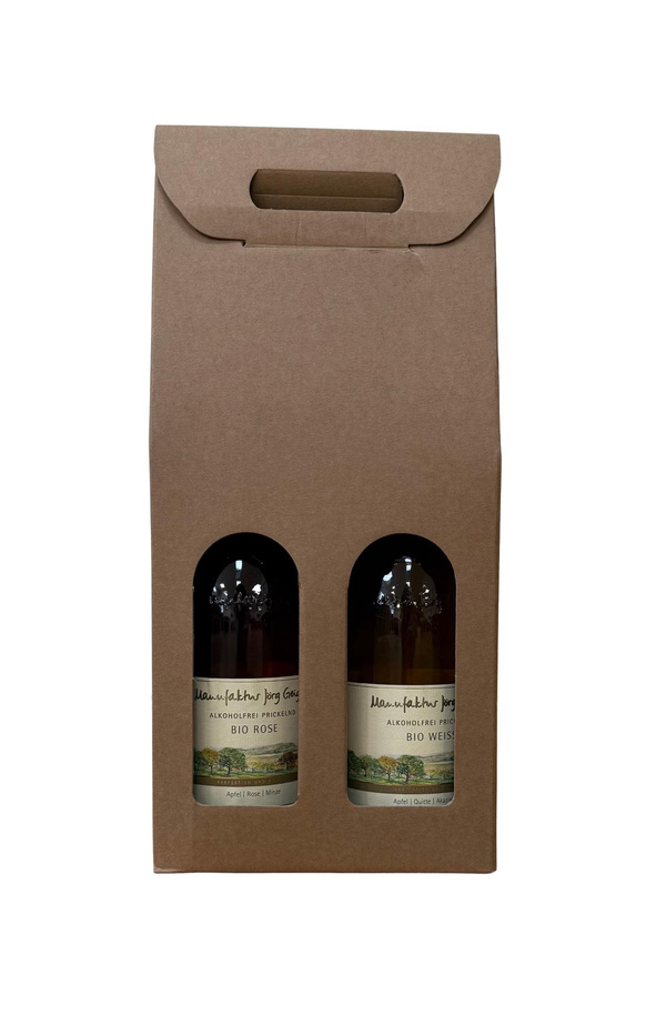 Produktfoto zu Geschenkpaket PriSecco Rosé & Weiß (alkoholfrei)